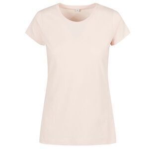 Build Your Brand Womens/Ladies Basic T-Shirt / Pink